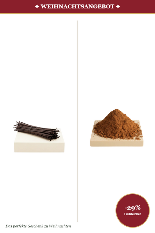 Vanille Weihnachtsset Klassik – Bourbon Noir & Vanillepulver, Weihnachtsangebot -29%
